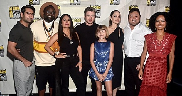 Eternals cast at San Diago Comic-Con