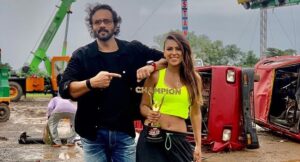 Nia Sharma lifts Khatron Ke Khiladi Special Edition Trophy